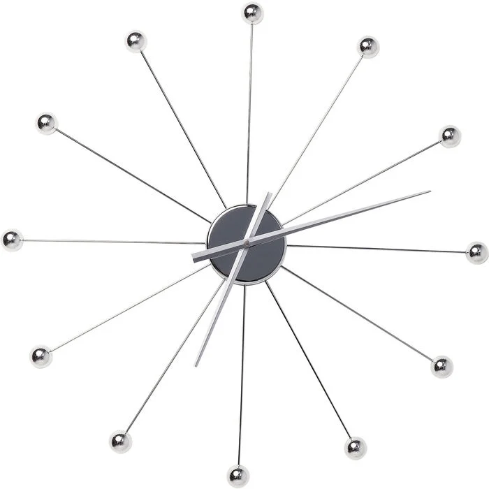 Φωτογραφία προϊόντος: KARE Ρολόι Τοίχου Umbrella Balls Chrome Ασημί 60x6x60 εκ - Ασημί - 60Μx6Πx60Υ