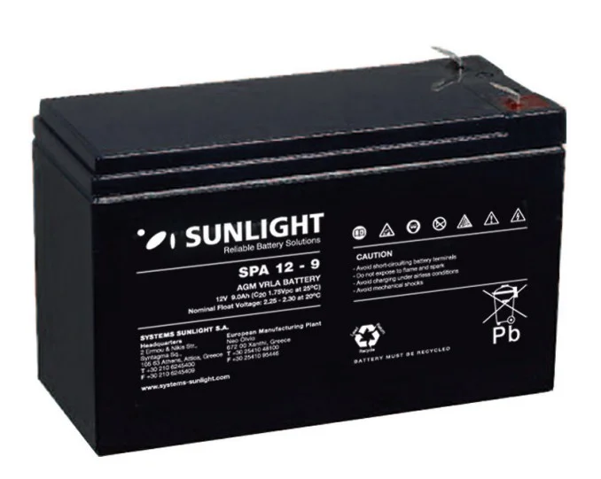 Φωτογραφία προϊόντος: Sunlight Μολύβδου 12V 9A για UPS