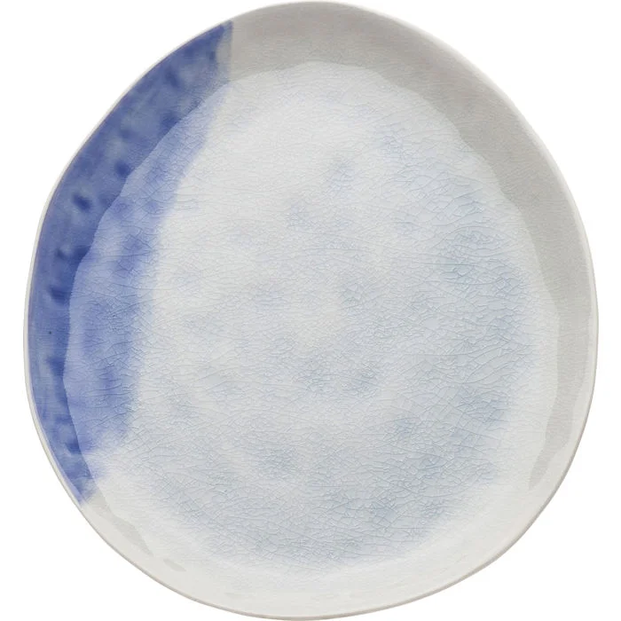 Φωτογραφία προϊόντος: KARE Πιάτο Crackle White Blue Κεραμικό Ø28cm - 28Μx28Πx2Υ