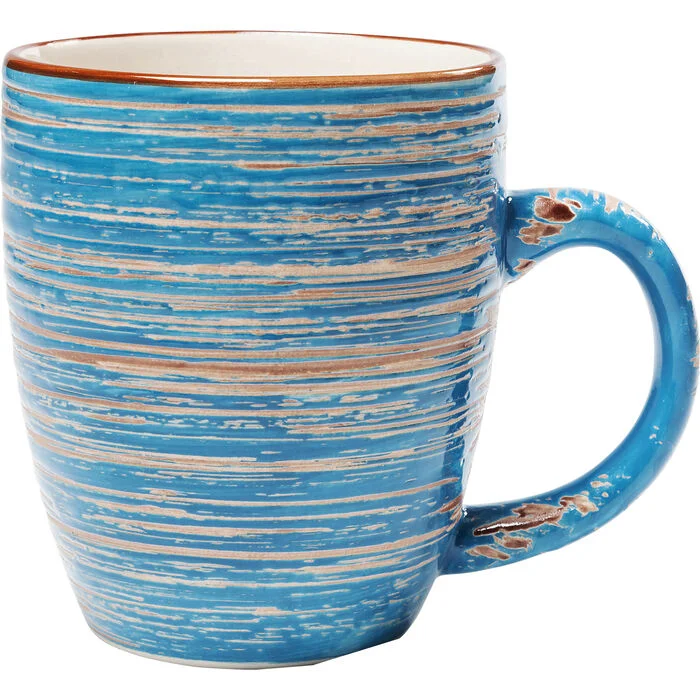 Φωτογραφία προϊόντος: KARE Κούπα Swirl Μπλε 10,4x12x8 εκ. - Λευκό - 12Μx8Πx10Υ