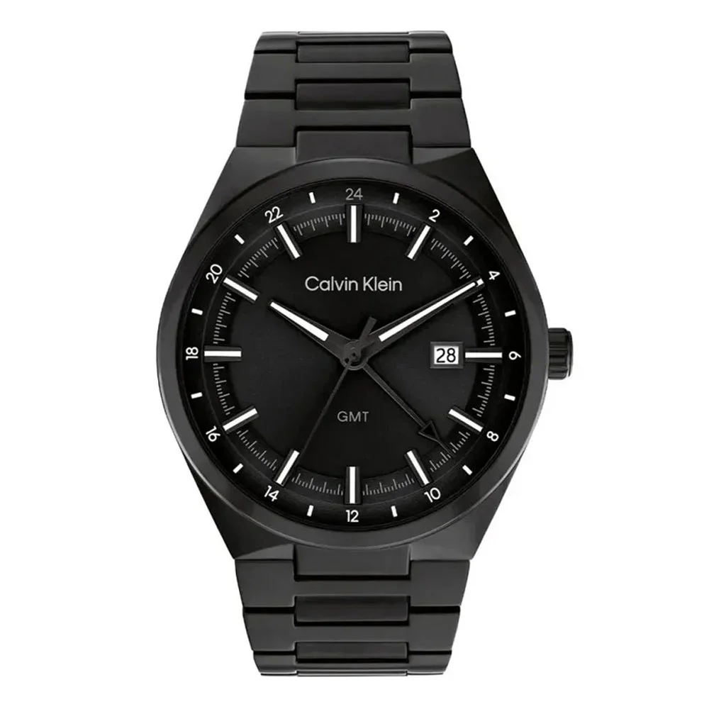 Φωτογραφία προϊόντος: CALVIN KLEIN Distinguish GMT Black Stainless Steel Bracelet 25200490