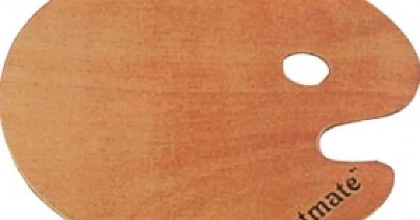 Φωτογραφία προϊόντος: ΠΑΛΕΤΑ ΖΩΓΡΑΦΙΚΗΣ ΞΥΛΙΝΗ ΟΒΑΛ 24Χ30εκ.