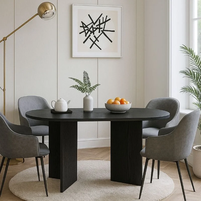Φωτογραφία προϊόντος: Τραπέζι Cortado Megapap χρώμα sencron black 138x80x75εκ.
