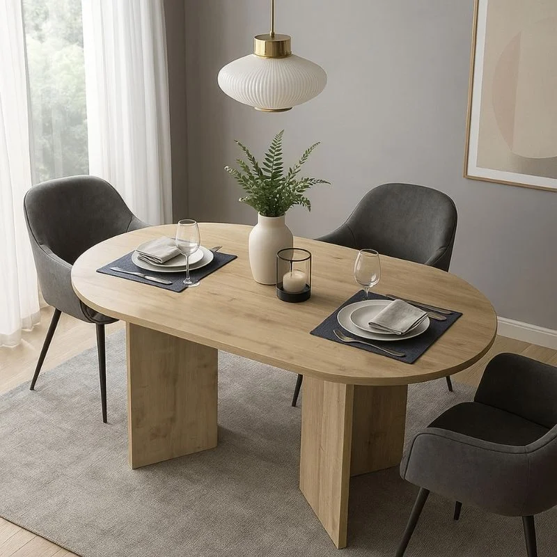 Φωτογραφία προϊόντος: Τραπέζι Cortado Megapap χρώμα sapphire oak 138x80x75εκ.