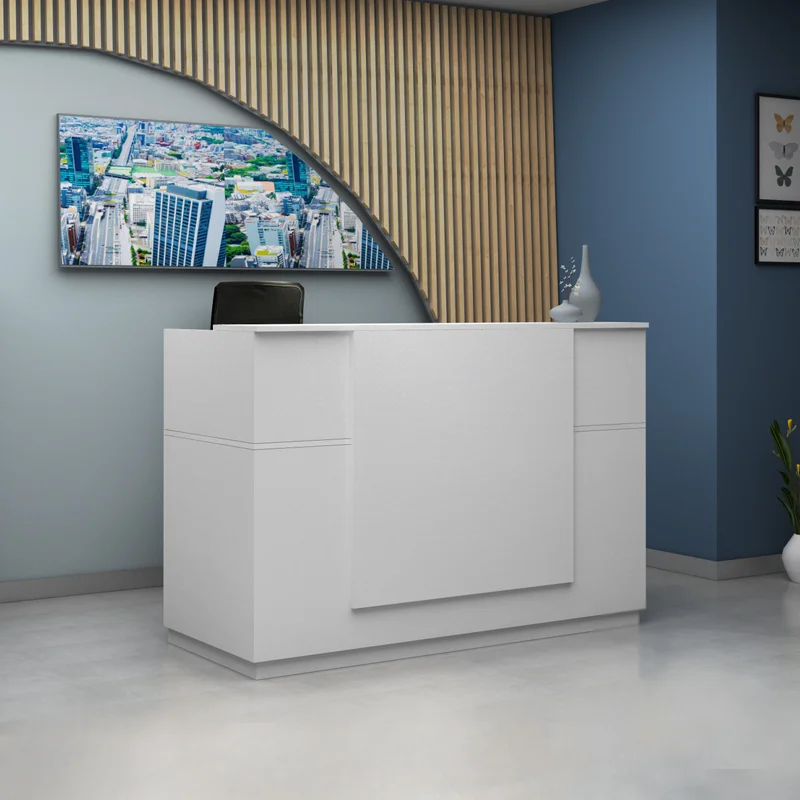 Φωτογραφία προϊόντος: Γραφείο υποδοχής - reception Gemini Megapap χρώμα λευκό 180x70x110εκ.