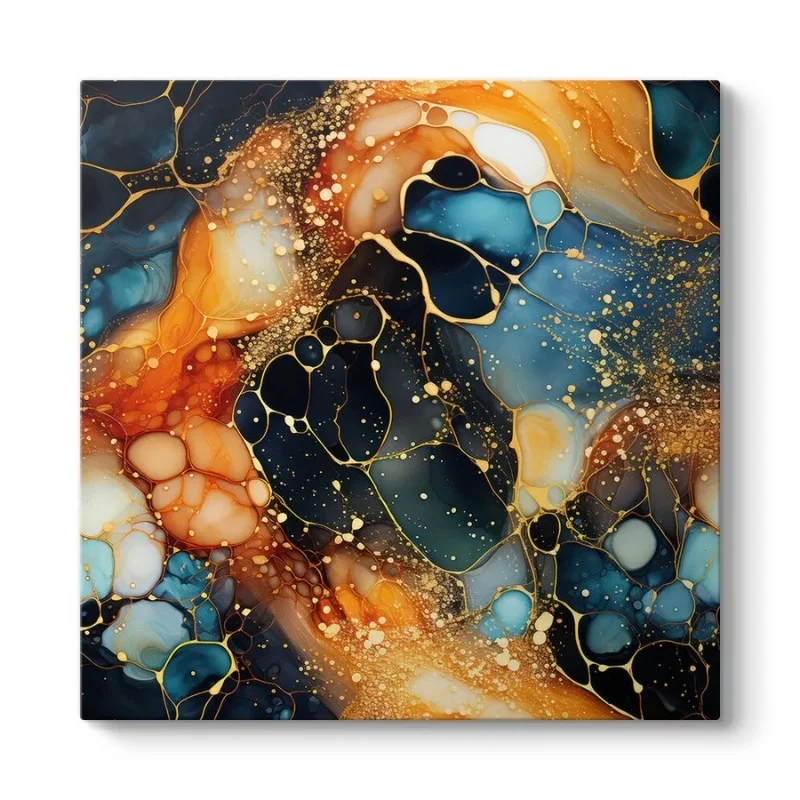 Φωτογραφία προϊόντος: Πίνακας σε καμβά "Universal Texture Abstract" Megapap ψηφιακής εκτύπωσης 100x100x3εκ.
