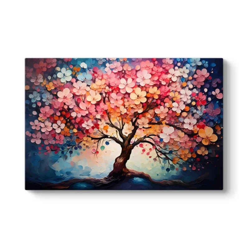 Φωτογραφία προϊόντος: Πίνακας σε καμβά "Pink Tree" Megapap ψηφιακής εκτύπωσης 100x70x3εκ.