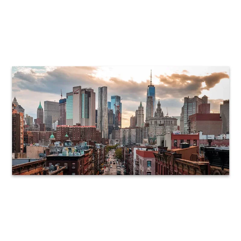 Φωτογραφία προϊόντος: Πίνακας σε καμβά "New York Manhattan" Megapap ψηφιακής εκτύπωσης 140x70x3εκ.