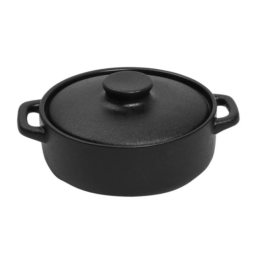 Φωτογραφία προϊόντος: Espiel LAVA ΚΑΤΣΑΡΟΛΑ ΡΗΧΗ STONEWARE ΜΑΥΡΗ 1900ML D: 23,5 H: 13CM