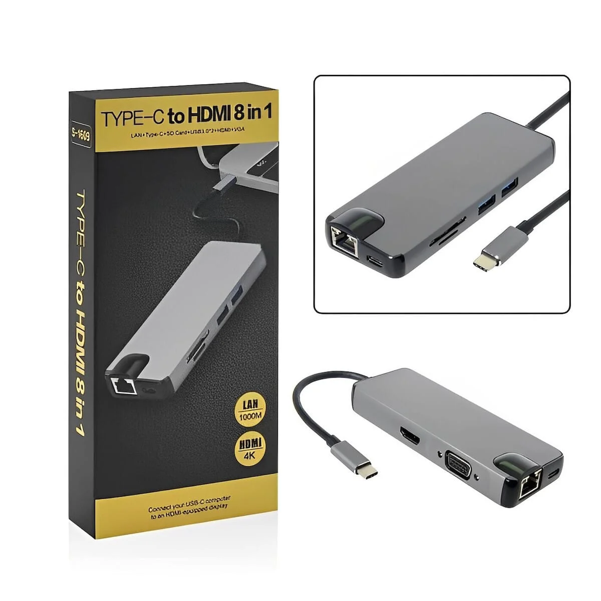 Φωτογραφία προϊόντος: C USB-C Docking Station με 4K PD Ethernet