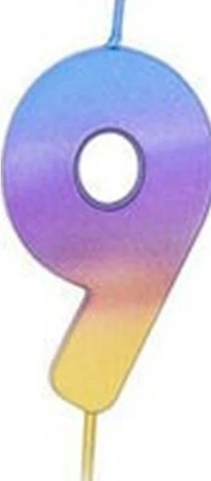 Φωτογραφία προϊόντος: Party Κερί No9 Rainbow Ombre (015849)