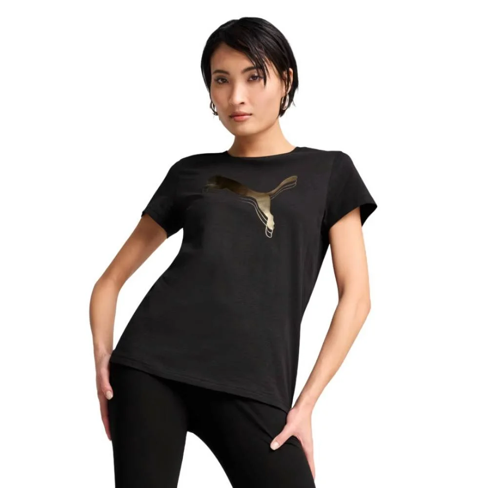 Φωτογραφία προϊόντος: 684995-51 - PUMA ESS METALLIC TEE BLACK / METALLIC GOLD Color