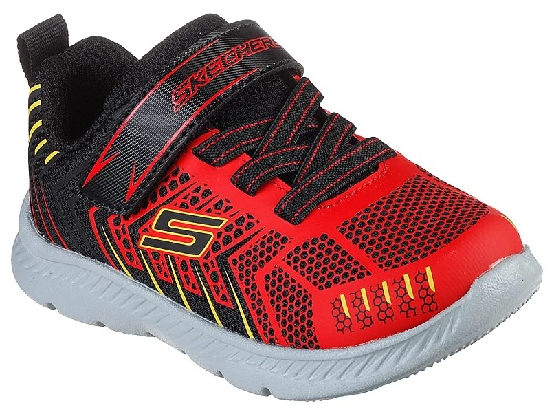 Φωτογραφία προϊόντος: ΒΡΕΦΙΚΑ ΠΑΠΟΥΤΣΙΑ SKECHERS COMFY FLEX 2.0 (407218N-BKRD) BLACK/RED