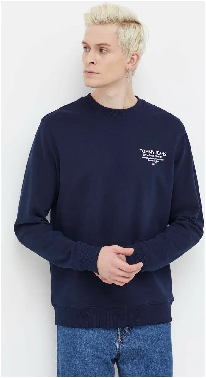 Φωτογραφία προϊόντος: Tommy Hilfiger - Ανδρικό Φούτερ Essential Graphic Crew DM0DM18404-C1G Μπλε Ναυτικό