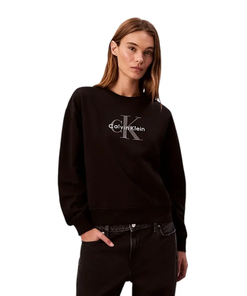 Φωτογραφία προϊόντος: Calvin Klein - Γυναικείο Φούτερ Monologo Relaxed Fit LV047B234G-UB1 Μαύρο