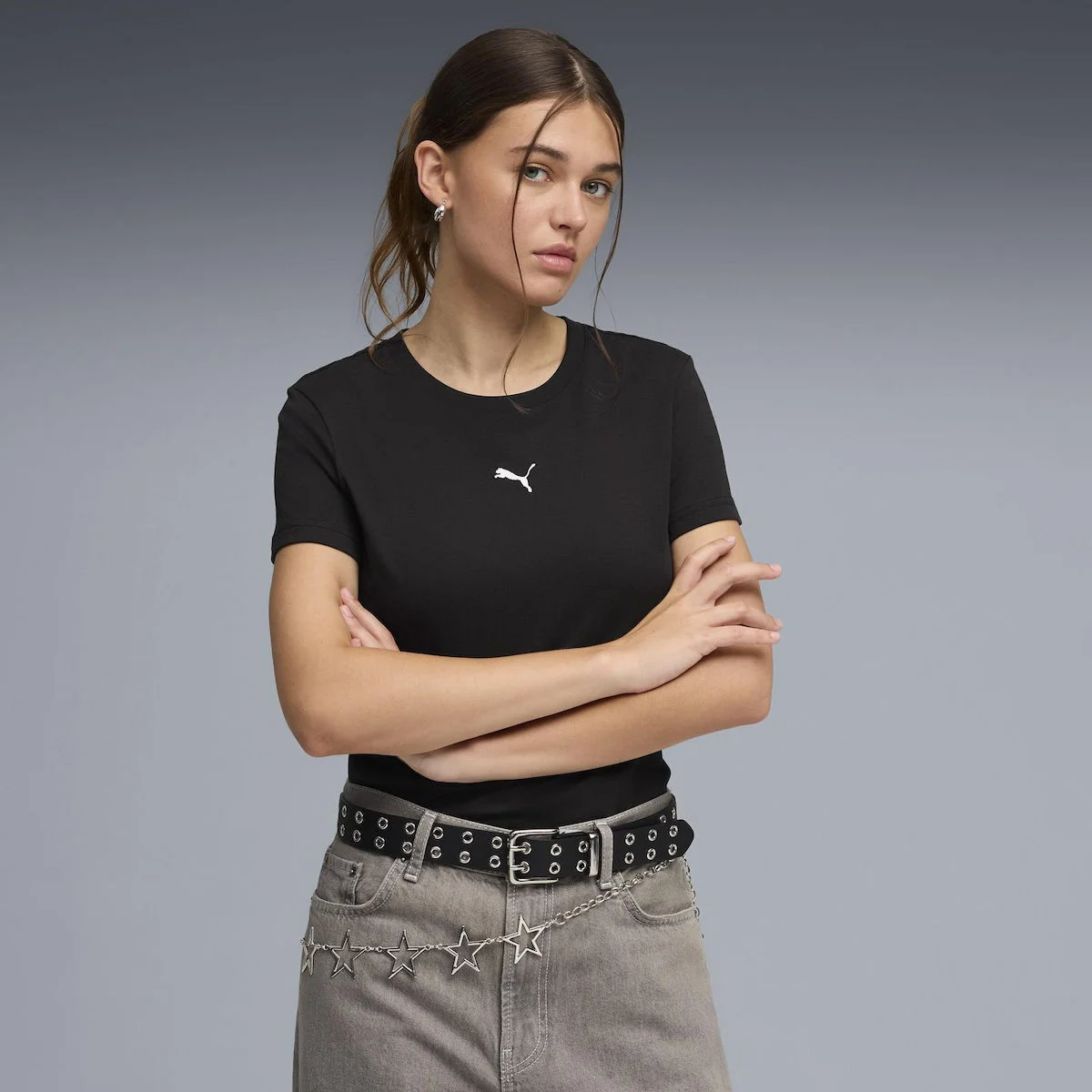 Φωτογραφία προϊόντος: PUMA W ESS Centered Cat Logo Tee (692916-01) ΜΠΛΟΥΖΑ