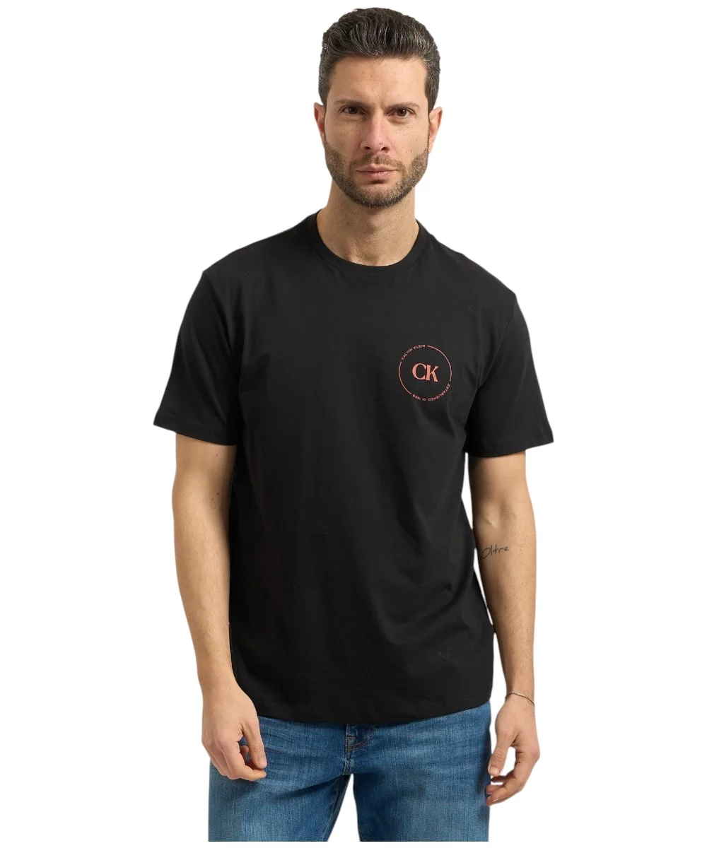 Φωτογραφία προϊόντος: Calvin Klein - Ανδρικό T-shirt Linear Logo Regular Fit LV04RF801G-UB1 Μαύρο