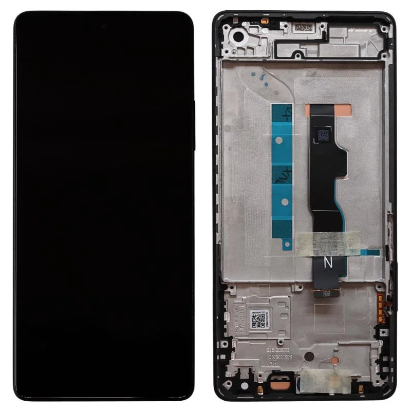 Φωτογραφία προϊόντος: Οθόνη με Touch Screen + Μεσαίο Πλαίσιο Xiaomi Redmi Note 13 5G Μαύρο (Original)