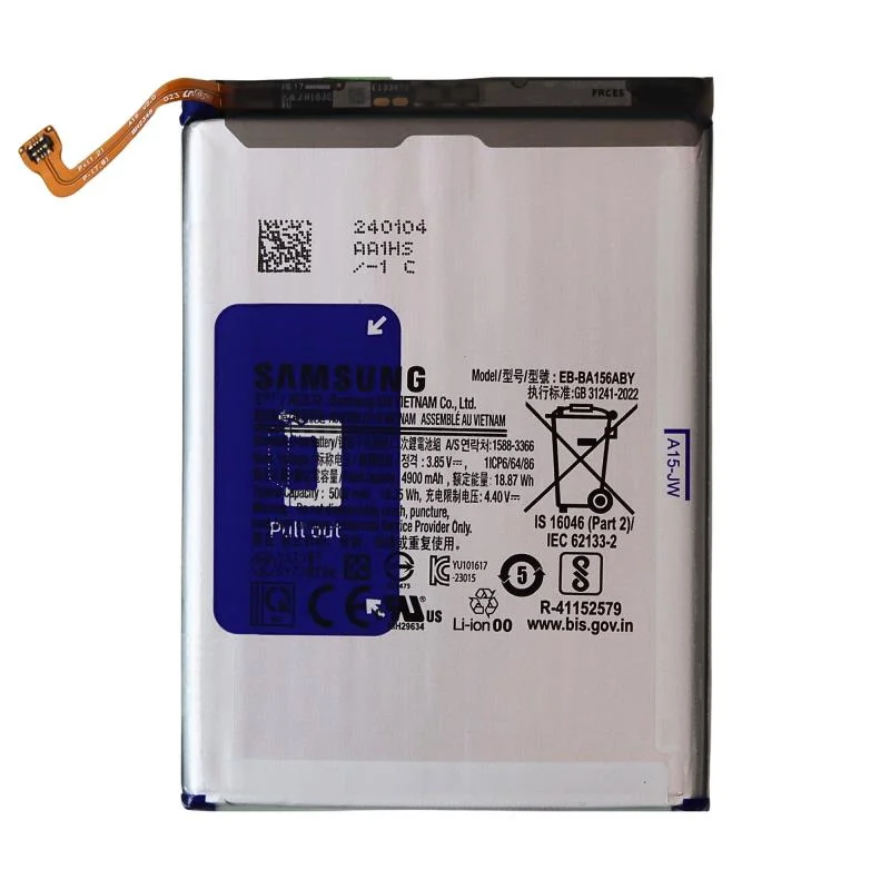 Φωτογραφία προϊόντος: Μπαταρία Samsung EB-BA156ABY A155F Galaxy A15/ A156B Galaxy A15 5G (Original)