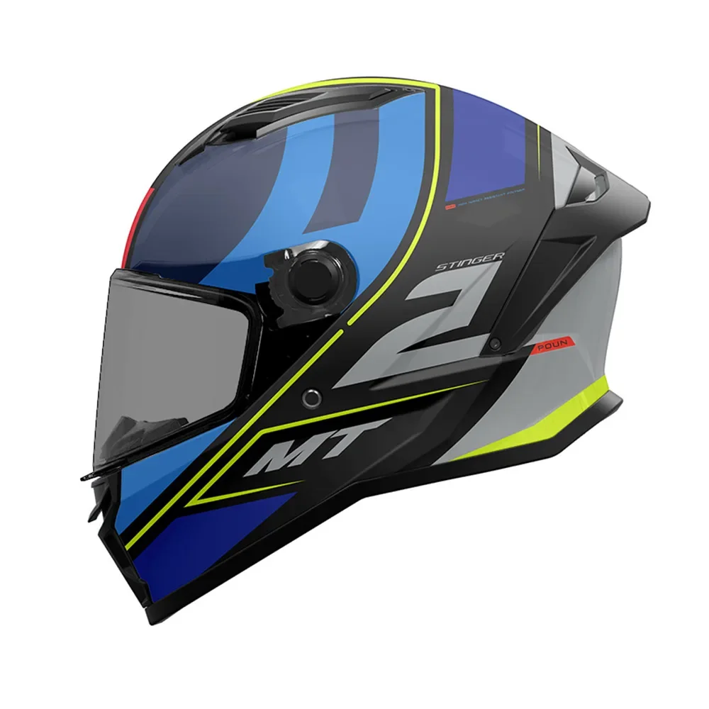 Φωτογραφία προϊόντος: ΚΡΑΝΟΣ FULL FACE STINGER 2 POUN B6 BLACK / BLUE MATT ECE 22.06 | MT
