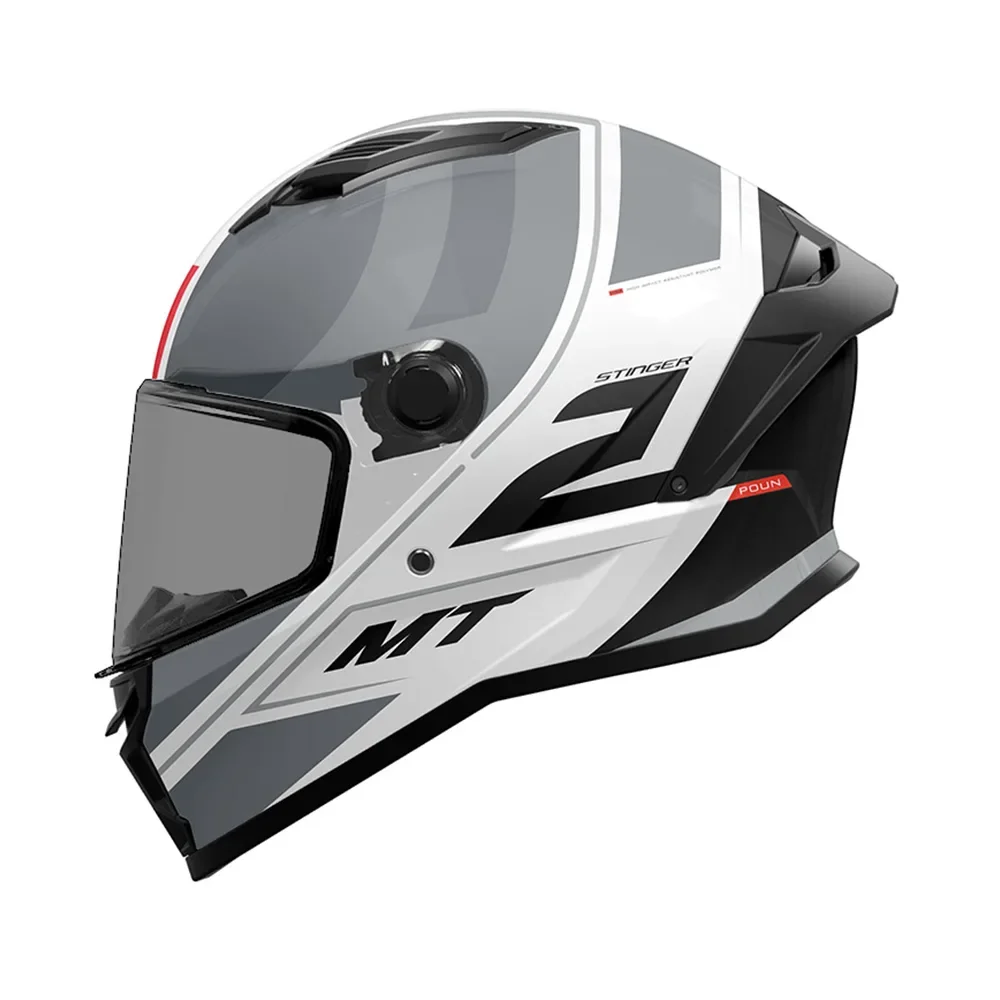 Φωτογραφία προϊόντος: ΚΡΑΝΟΣ FULL FACE STINGER 2 POUN B2 GREY/ WHITE MATT ECE 22.06 | MT