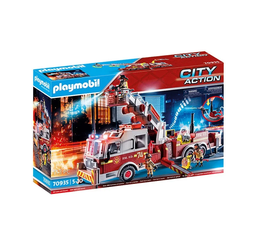 Φωτογραφία προϊόντος: Playmobil City Action Fire Engine with Tower Ladder για 5-10 ετών (70935) (PLY70935)