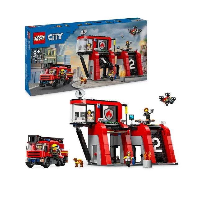 Φωτογραφία προϊόντος: Lego City Fire Station With Turntable Ladder Vehicle (60414) (LGO60414)