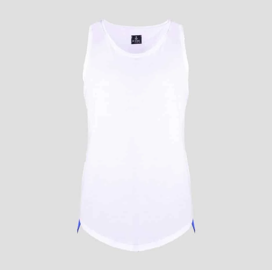 Φωτογραφία προϊόντος: White sleeveless t-shirt with P/COC tape sideways