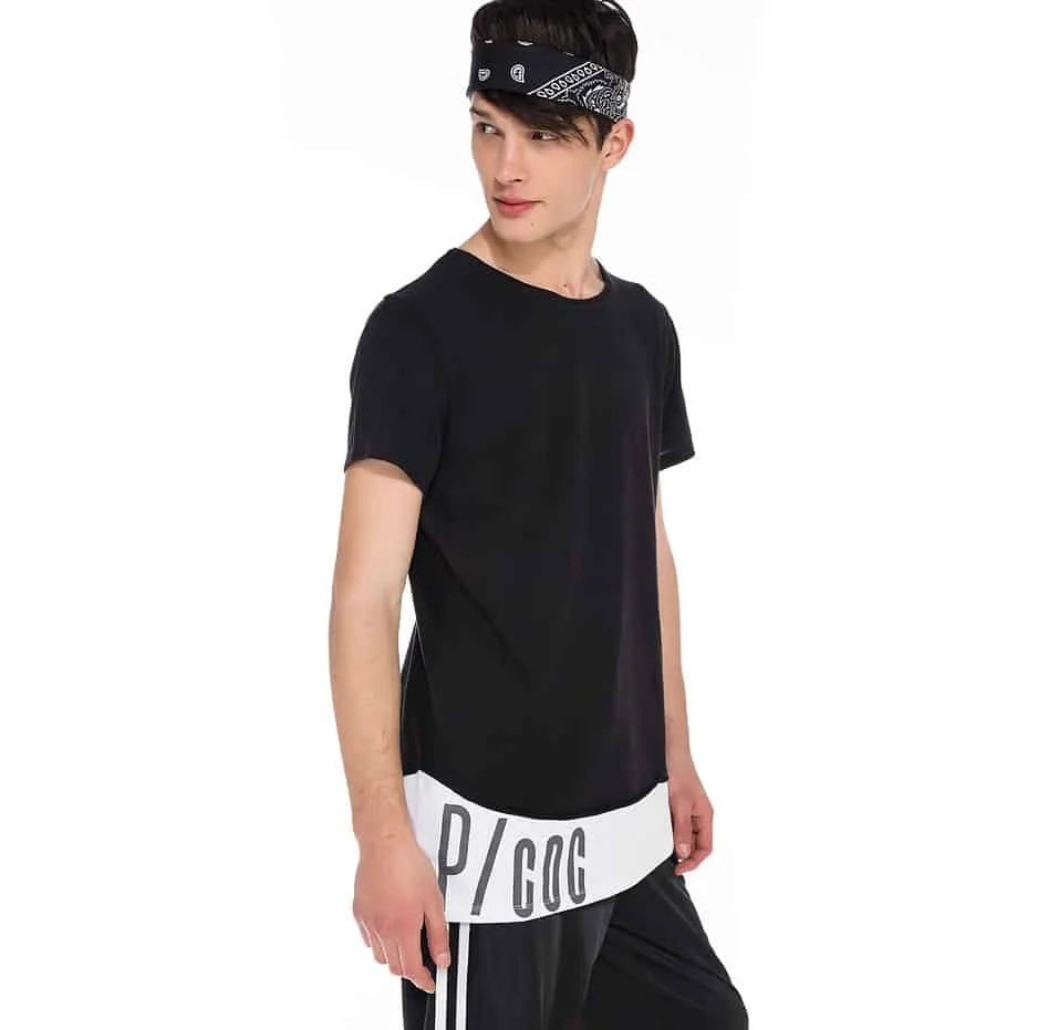 Φωτογραφία προϊόντος: Double fabric t-shirt with P/COC logo on hem