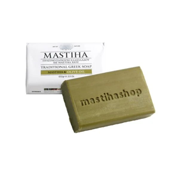 Φωτογραφία προϊόντος: Mastiha + Olive Oil Soap 100gr (Πράσινο Σαπούνι Ελαιόλαδου με Μαστίχα Χίου)