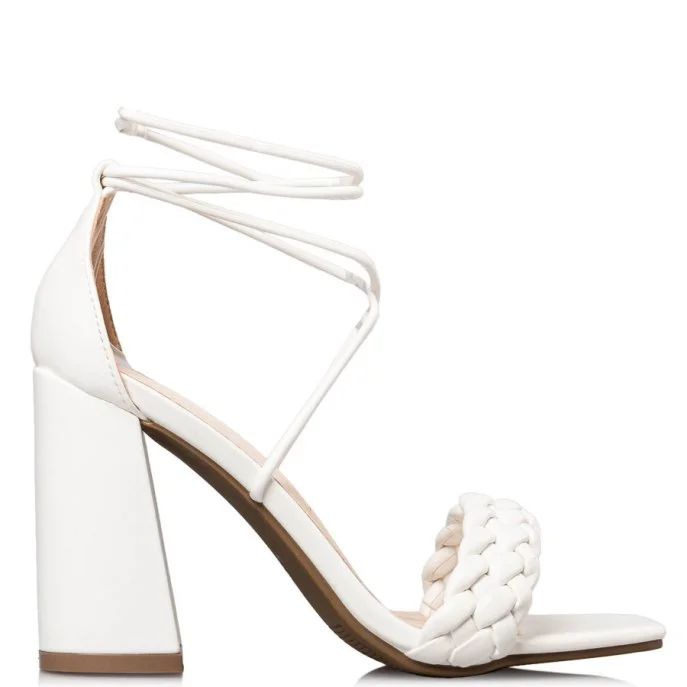 Φωτογραφία προϊόντος: ΓΥΝΑΙΚΕΙΑ ΠΕΔΙΛΑ ENVIE BLOCK HEEL SANDALS ΛΕΥΚΟ