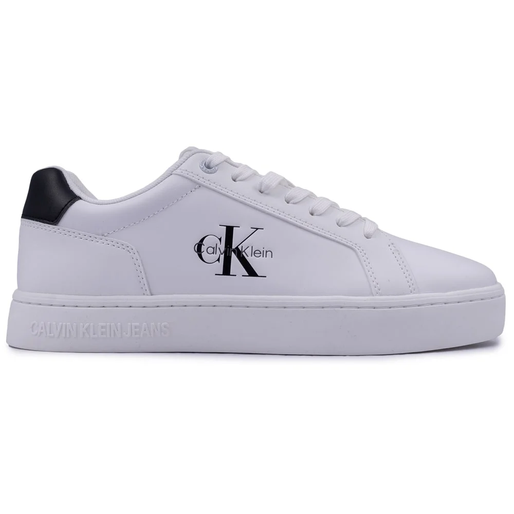 Φωτογραφία προϊόντος: ΑΝΔΡΙΚΑ SNEAKERS CALVIN KLEIN CLASSIC CUPSOLE MONO LTH BRIGHT WHITE BLACK ΛΕΥΚΟ
