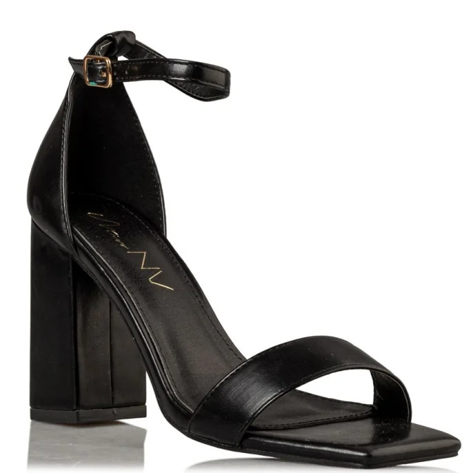 Φωτογραφία προϊόντος: ΓΥΝΑΙΚΕΙΑ ΠΕΔΙΛΑ BLOCK HEEL SANDALS ΜΑΥΡΟ