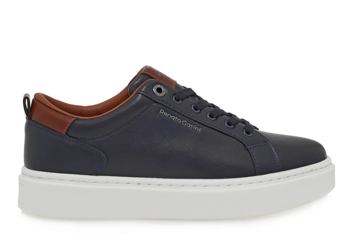 Φωτογραφία προϊόντος: ΑΝΔΡΙΚΑ SNEAKERS RENATO GARINI ΜΠΛΕ ΤΑΜΠΑ 700-429
