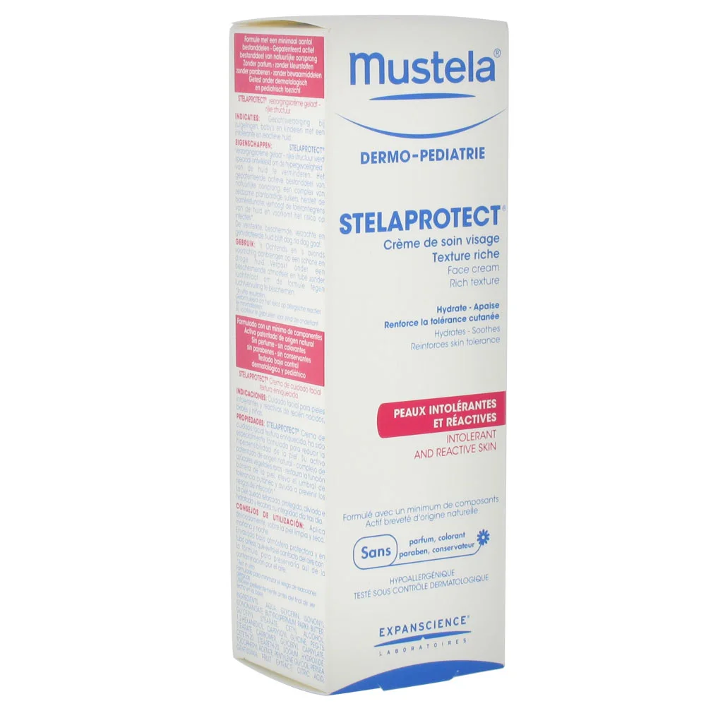 Φωτογραφία προϊόντος: Mustela Stelaprotect Creme De Soin Visage Texture Riche 40ml Κρέμα προσώπου εξτρα ενυδατική