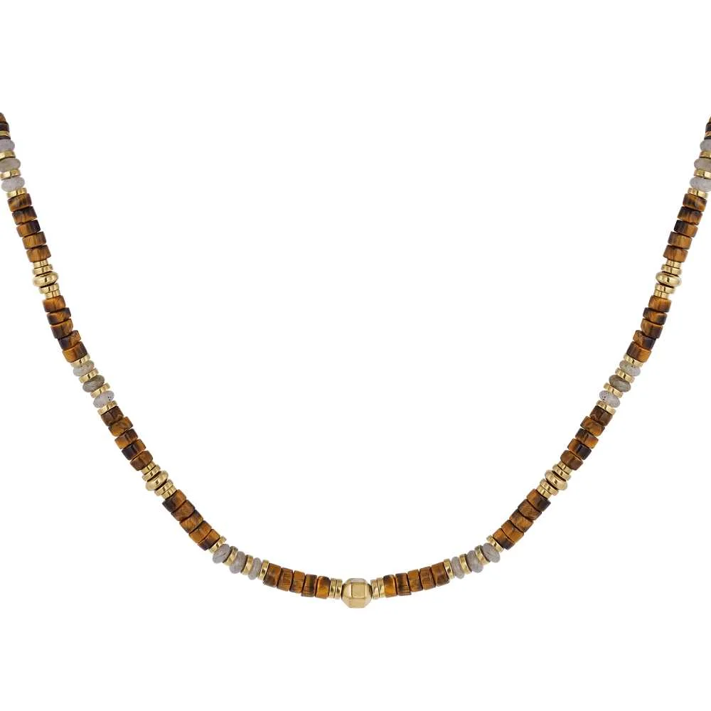 Φωτογραφία προϊόντος: GEORGIADIS ACCESSORIES Γυναικείο Κολιέ με Μικρές Πέτρες 18216618 Καφέ