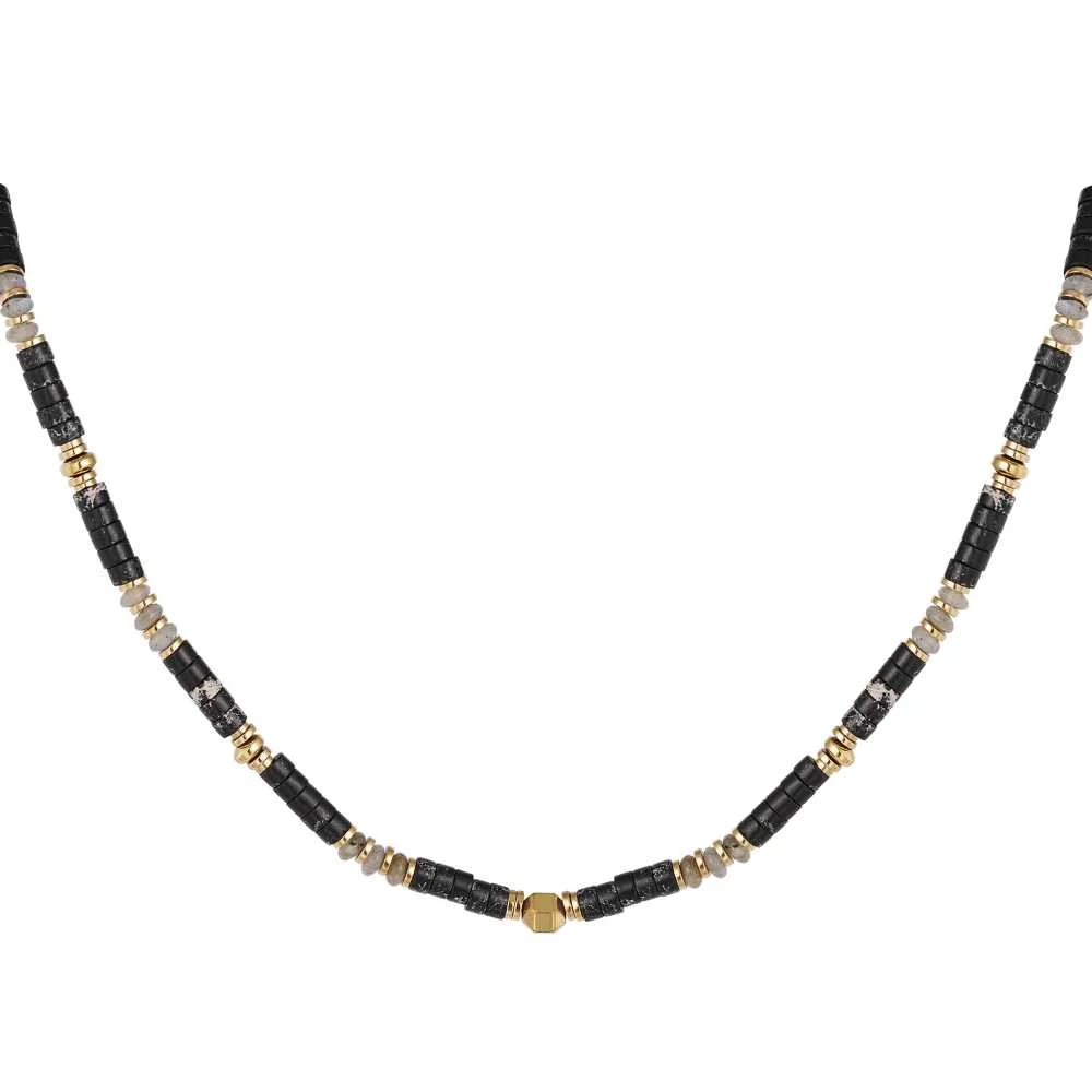 Φωτογραφία προϊόντος: GEORGIADIS ACCESSORIES Γυναικείο Κολιέ με Μικρές Πέτρες 18216618 Μαύρο