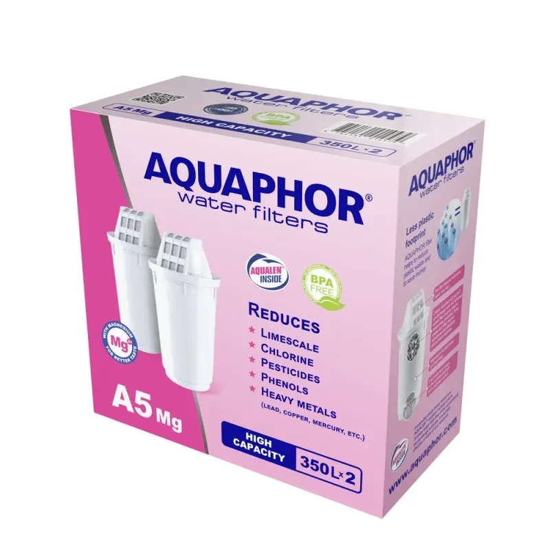 Φωτογραφία προϊόντος: Aquaphor A5 mg Εμπλουτισμού Μαγνησίου Ανταλλακτικό Φίλτρο Κανάτας Provance (2 τεμάχια)