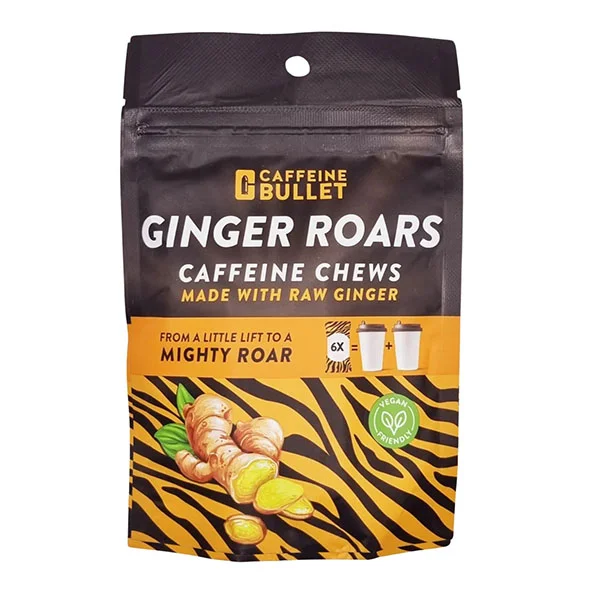 Φωτογραφία προϊόντος: Caffeine Bullet Ginger Roars Energy Chews Σακούλα 4τεμ.