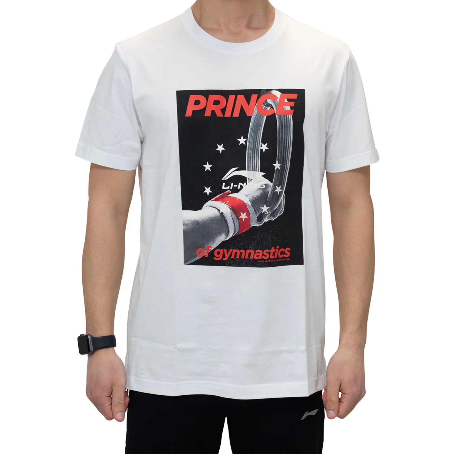 Φωτογραφία προϊόντος: Ανδρικό Li Ning t-shirt cotton round neck sports - ΛΕΥΚΟ