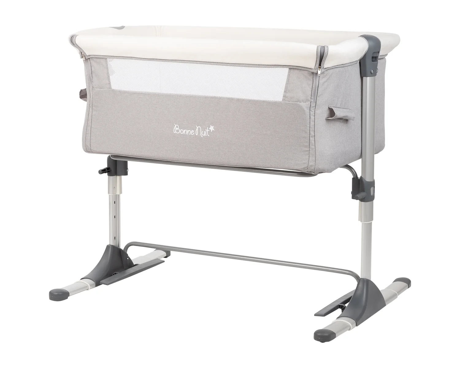 Φωτογραφία προϊόντος: Kikka Boo - Bedside crib Bonne Nuit Grey Melange - 31003020056
