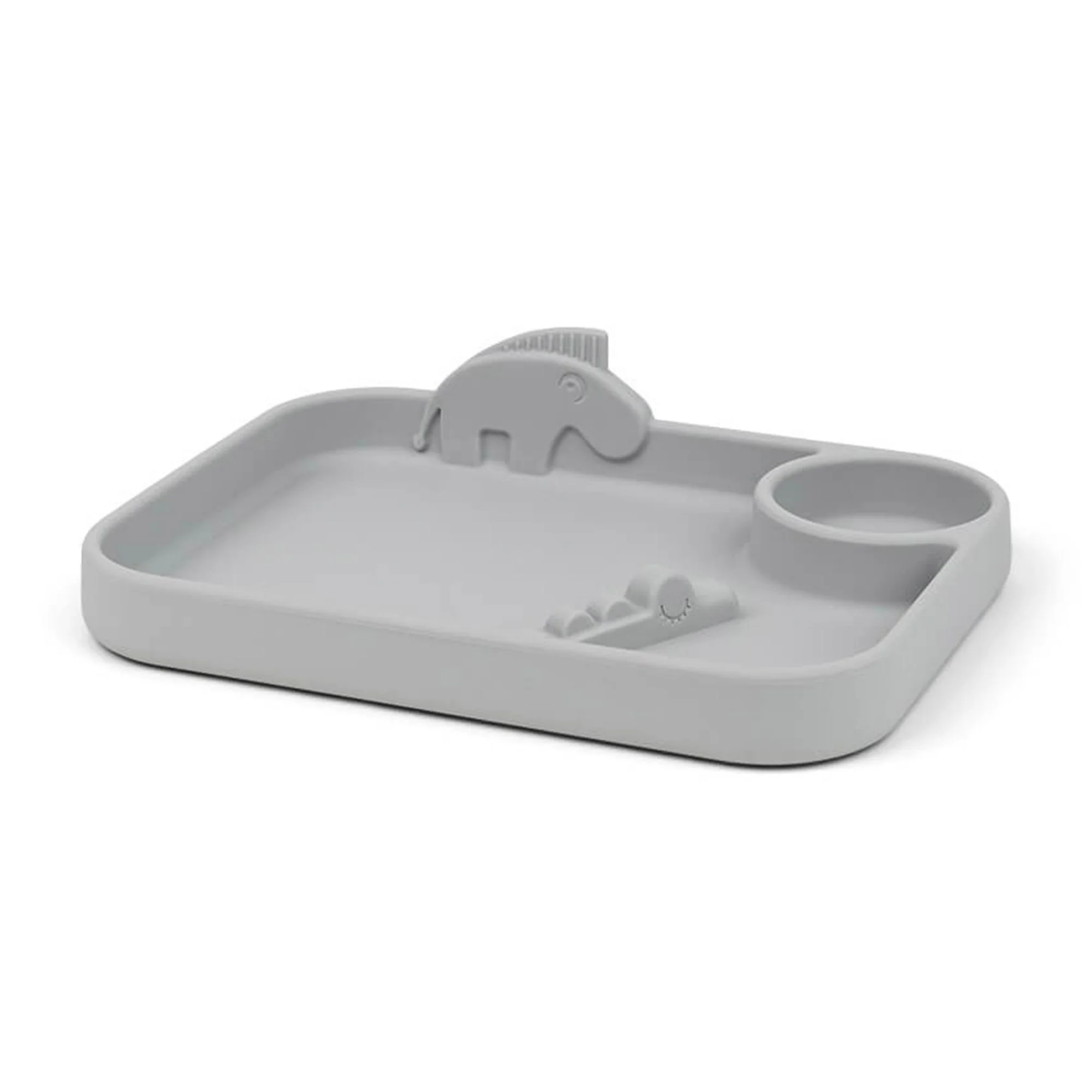 Φωτογραφία προϊόντος: Παιδικό Πιάτο Peekaboo Compartment Done By Deer Friends Grey