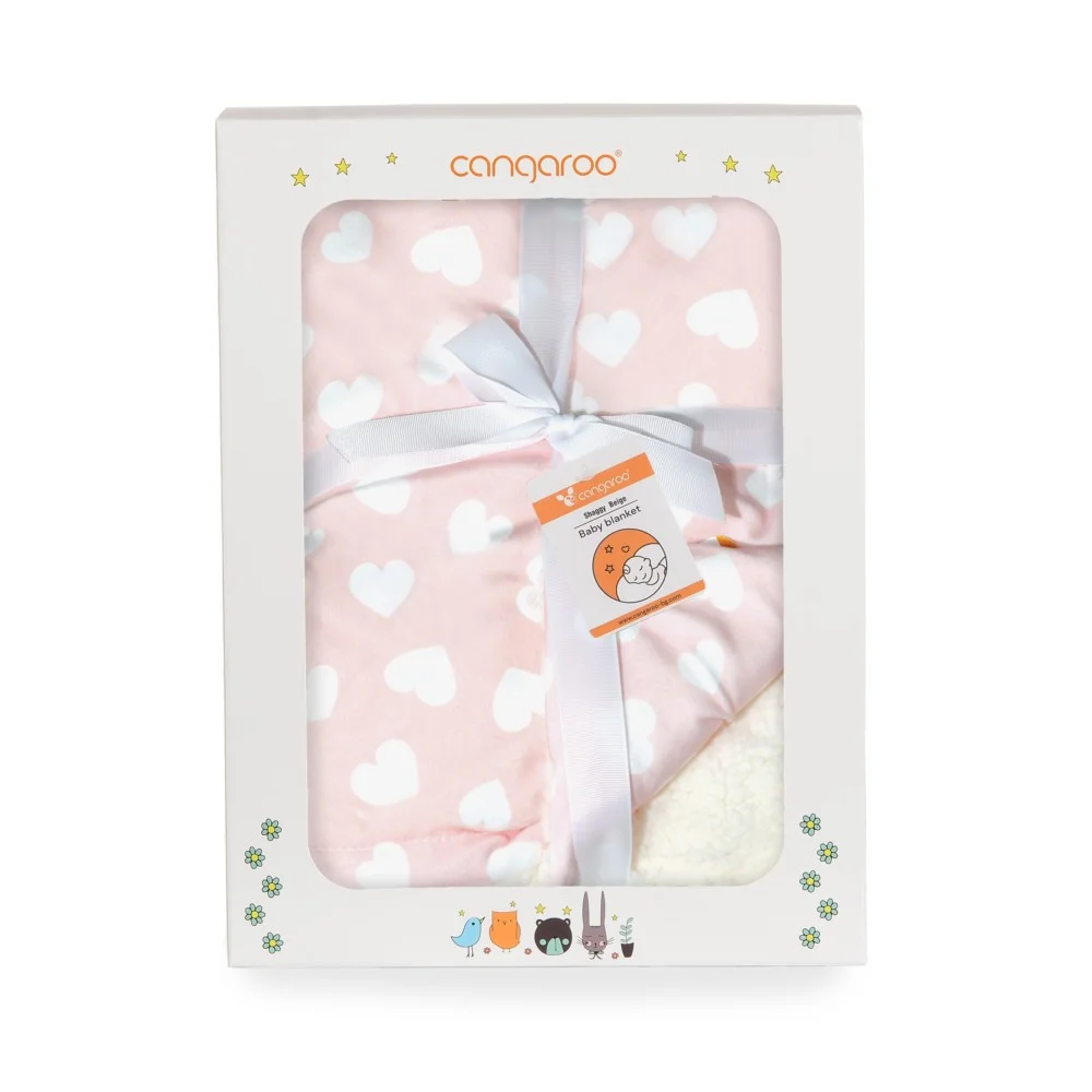 Φωτογραφία προϊόντος: CANGAROO - Baby blanket Shaggy pink - 3800146266226