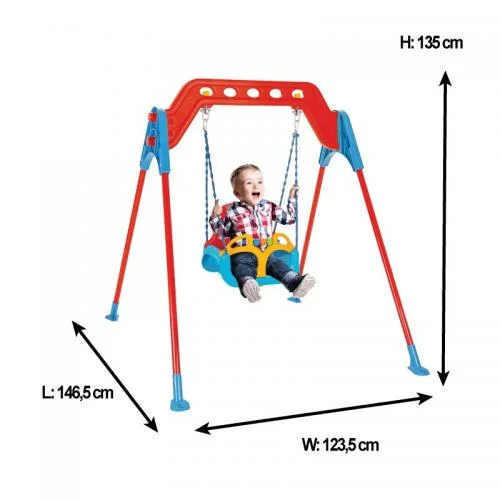 Φωτογραφία προϊόντος: PILSAN - Pilsan 07968 Metal frame swing red - 8693461016875