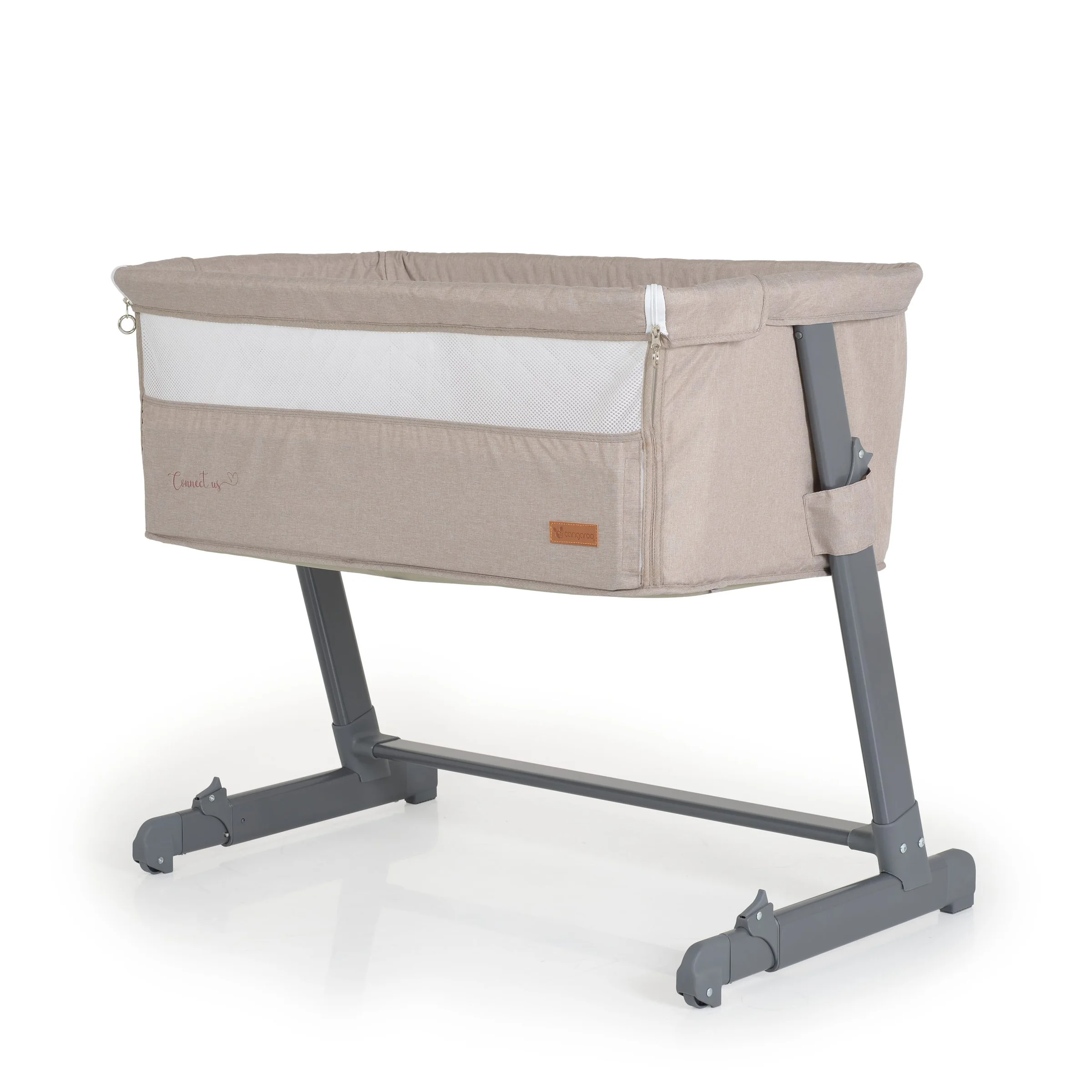 Φωτογραφία προϊόντος: CANGAROO - Baby crib Connect us beige - 3800146249113