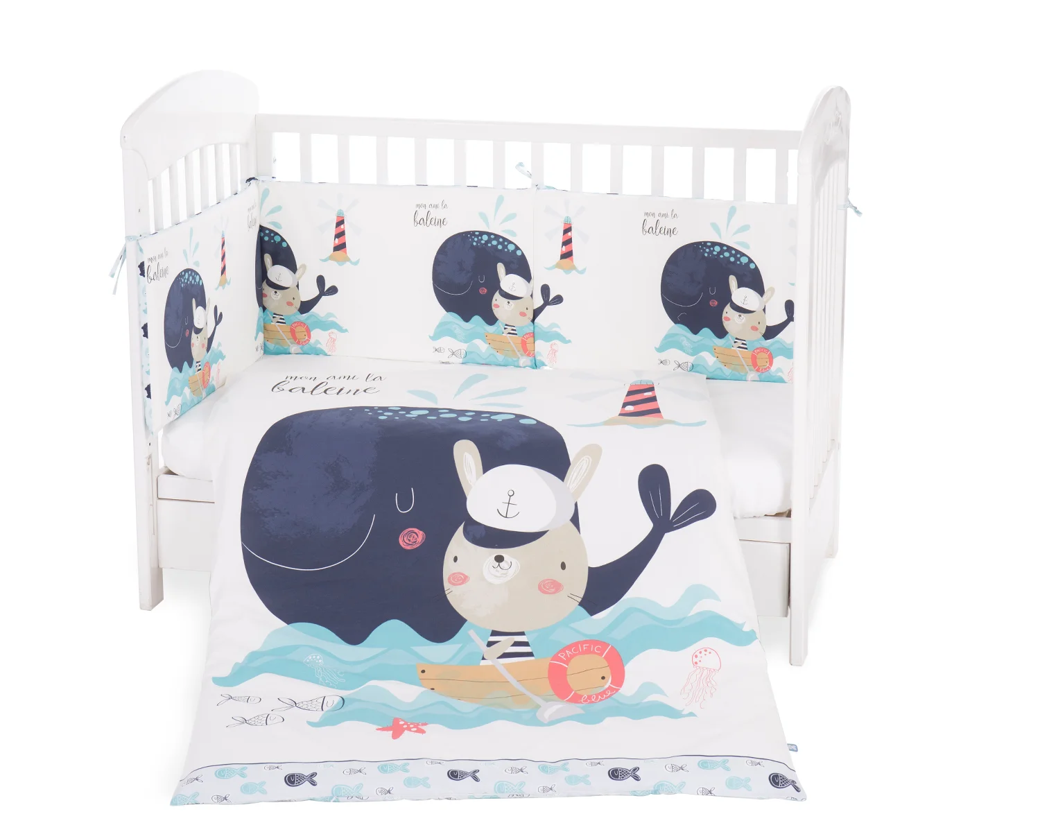 Φωτογραφία προϊόντος: Kikka Boo - Bedding set 2pcs EU Style 70/140 Happy Sailor - 41101020080
