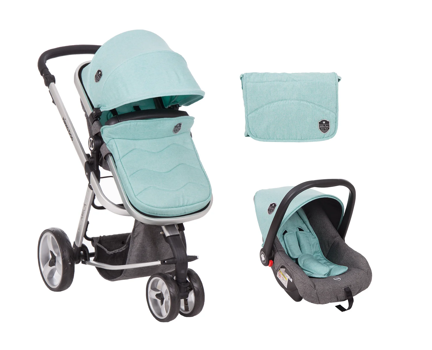 Φωτογραφία προϊόντος: Kikka Boo - Stroller 3 in 1 Amica Mint - 31001010101