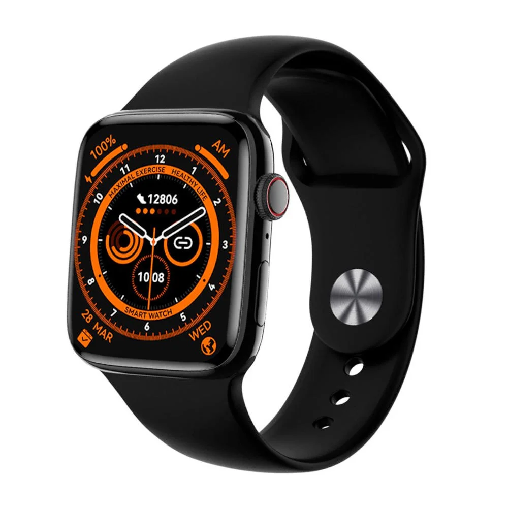 Φωτογραφία προϊόντος: SmartWatch με ελληνικό μενού, NFC, ασύρματη φόρτιση (Μαύρο-Λευκό-Ρόζ)