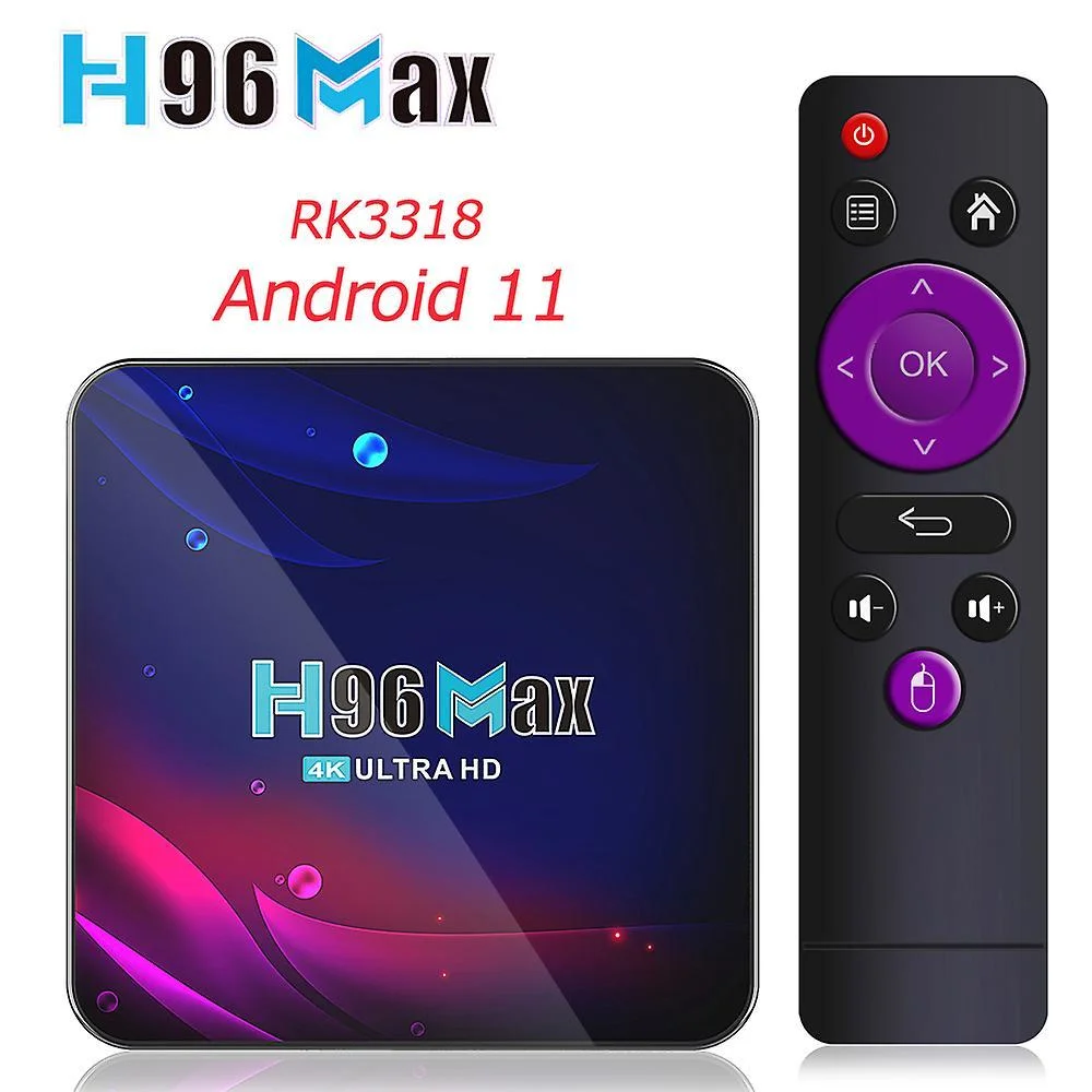 Φωτογραφία προϊόντος: TV Box H96 Max V11, 4K, RK3318, 4/32GB, WiFi 2.4/5GHz, Android 11