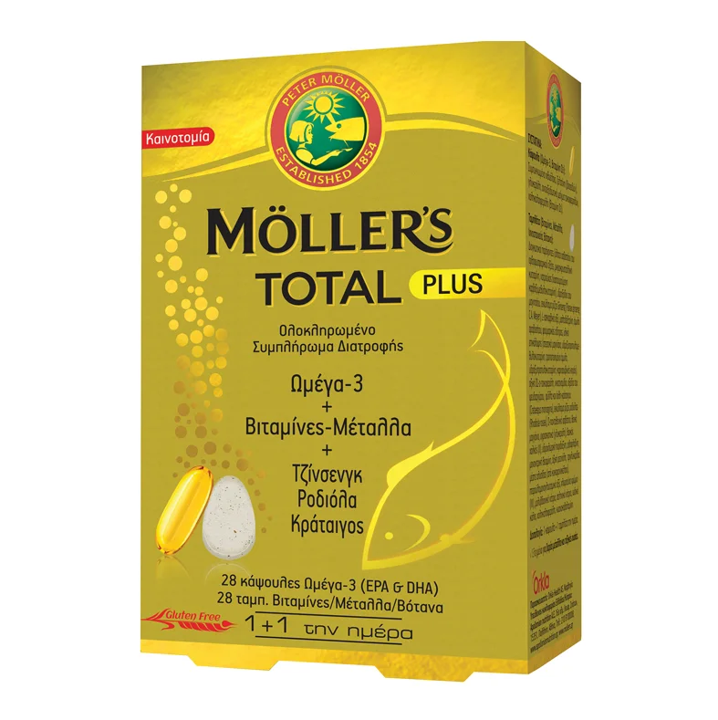 Φωτογραφία προϊόντος: MOLLER’S Total Plus 28 Caps +amp; 28 Tabs